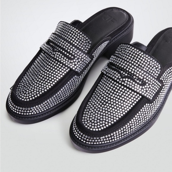 NWOT Bedazzled Mule Loafer - Picture 2 of 6